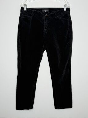 Talbots Black Velvet Curvy Pants